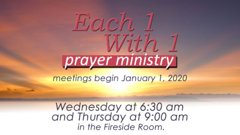 Each 1 with 1 Prayer @ Fireside Room