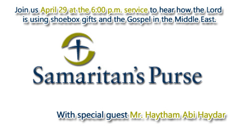 Samaritan's Purse Guest Speaker @ Chapel 